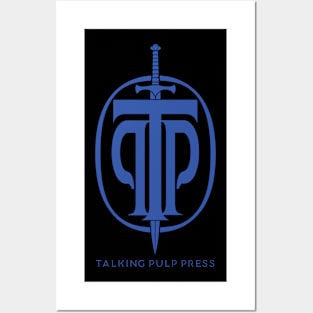 Talking Pulp Press logo - Blue Posters and Art